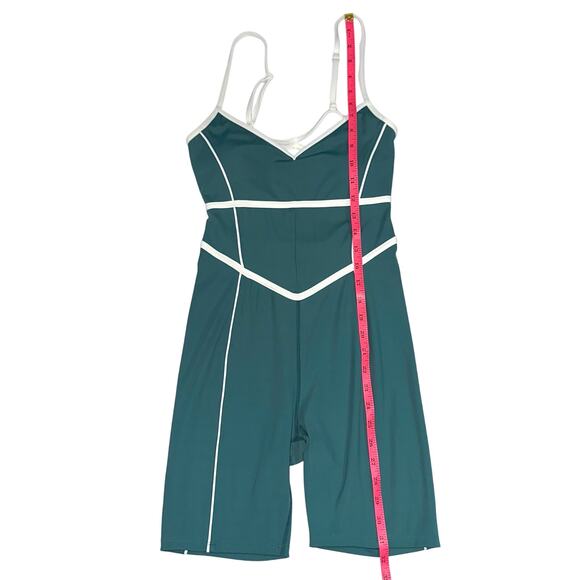 Yllw The Label Breathe Green Short Onesie Romper Size Medium - Picture 16 of 16